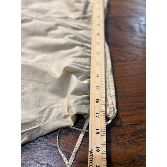 Banana Republic Womens Size M Beige Cotton Midi Skirt A-Line Pleated Boho Chic - Picture 4 of 7